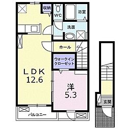 間取図画像 1LDK
