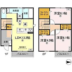 ヴィラ・アフェール 3LDKの間取図画像