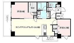 GARIREO TRENTE　FORET　TOWER 1001 号室 10階2LDKの間取り