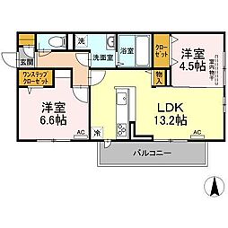 間取図画像 2LDK