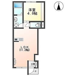 Casa　Alegria 103 号室 1階1LDKの間取り