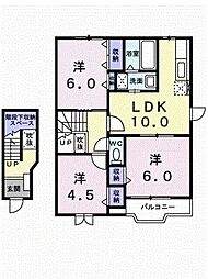 ハーモニー高岡1 3LDKの間取図画像