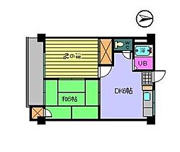 ひかりハイム 2DKの間取図画像