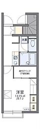 レオパレスTAKANAWA 1Kの間取図画像