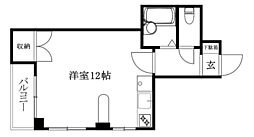 友愛ビル ワンルームの間取図画像