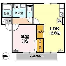 メゾン・エタニティ 1LDKの間取図画像