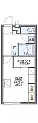 レオパレスエーデルハイム 1Kの間取図画像