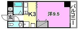 グリチネウノ 1Kの間取図画像