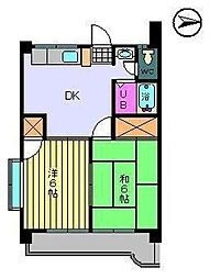 M&P-3 2DKの間取図画像