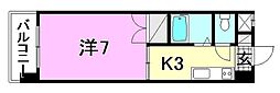 αNEXT山越 1Kの間取図画像