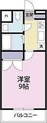ハーバルフラット 1Kの間取図画像