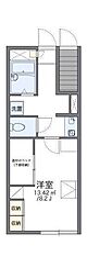 レオパレスディアコートK・I 1Kの間取図画像