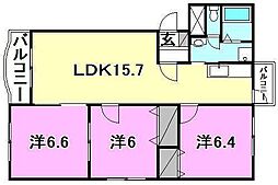ブライムセントラル 3LDKの間取図画像