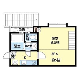 Cressentカミート 1SKの間取図画像