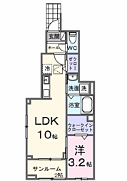 間取図画像 1LDK