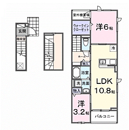 シュティル 2LDKの間取図画像