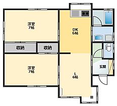 サンフィート D　 ｜ 宮城県石巻市大橋1丁目2-3（賃貸一戸建3DK・1階・58.67㎡） その2