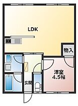 南中里ハイツA 105 ｜ 宮城県石巻市南中里4丁目1-1（賃貸アパート1LDK・1階・44.83㎡） その2