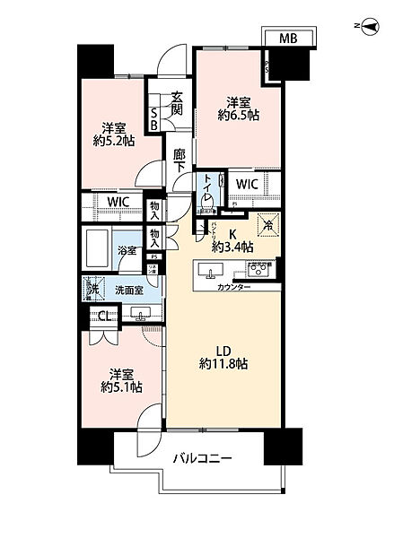 間取りを拡大表示