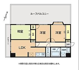 チサンマンション並木町 4階3LDKの間取り