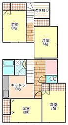 牛久町戸建 1階4DKの間取り