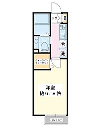 VillaFelicia 1Kの間取図画像