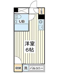 サンクレスト富士見 ワンルームの間取図画像