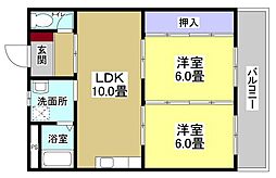 ロイヤルビレッジ 2LDKの間取図画像