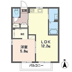 コーポS 2Kの間取図画像