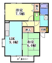 ゼファーB 201 ｜ 静岡県袋井市愛野2402-56（賃貸アパート2LDK・2階・52.28㎡） その2