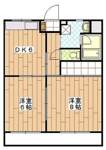ロッククラウドマンション 302｜静岡県浜松市浜名区根堅(賃貸マンション2DK・3階・45.66㎡)の写真 その2
