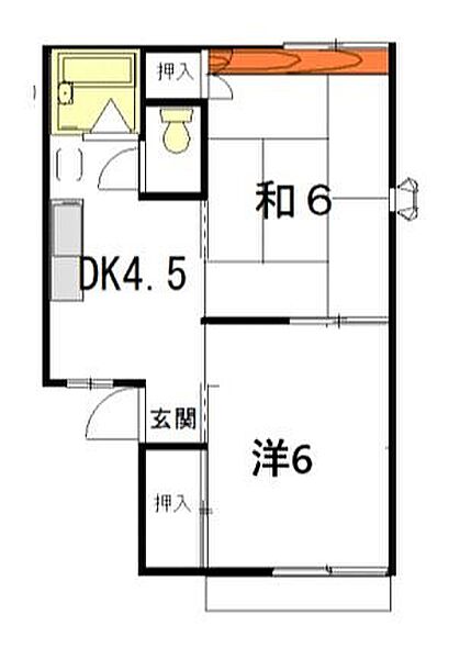 プリモーロK 103｜静岡県浜松市中央区薬新町(賃貸アパート2DK・1階・34.71㎡)の写真 その2