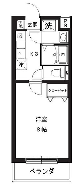 マンションアカンサスIII 307｜静岡県浜松市中央区北島町(賃貸マンション1K・3階・25.92㎡)の写真 その2