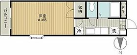 第7田畑ハイツ 2A ｜ 静岡県浜松市中央区曳馬５丁目24-31（賃貸マンション1K・2階・25.22㎡） その2