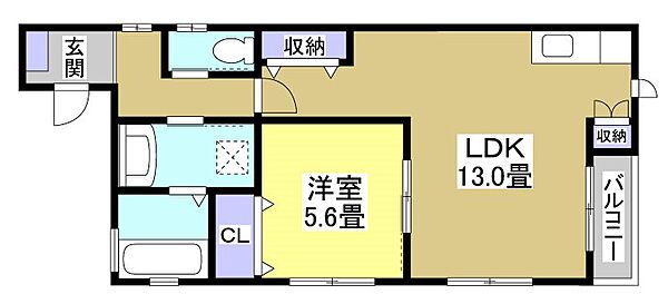 1BLDG（ワンビルディング） 3F｜静岡県浜松市中央区海老塚１丁目(賃貸アパート1LDK・3階・47.06㎡)の写真 その2