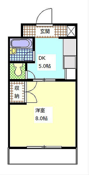 メゾンドリーム 106｜静岡県袋井市方丈６丁目(賃貸マンション1DK・1階・25.92㎡)の写真 その2