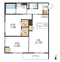 HEBEL　MAISON　SOCIA 102 ｜ 静岡県浜松市中央区上浅田２丁目6-11（賃貸マンション2LDK・1階・62.83㎡） その2