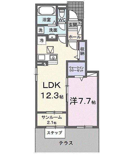 メンヒ 105｜静岡県浜松市中央区初生町(賃貸アパート1LDK・1階・50.14㎡)の写真 その2