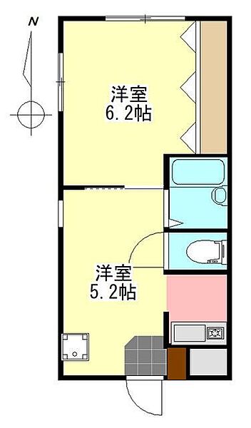 AMK 101｜静岡県浜松市中央区松城町(賃貸マンション2K・1階・29.75㎡)の写真 その2