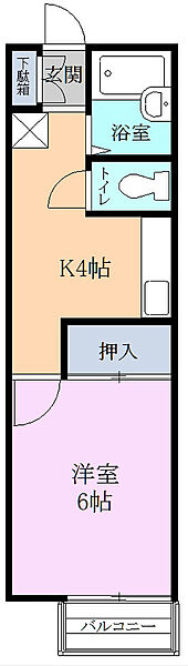 ニューシティ今之浦 104｜静岡県磐田市今之浦５丁目(賃貸アパート1K・1階・24.84㎡)の写真 その2