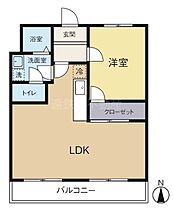 セントヴィラージュ 302 ｜ 静岡県磐田市中泉668-1（賃貸アパート1LDK・3階・45.55㎡） その2