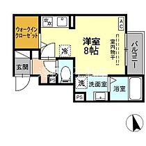 D-ROOM和地山 202 ｜ 静岡県浜松市中央区和地山２丁目6-4（賃貸アパート1R・2階・25.03㎡） その2