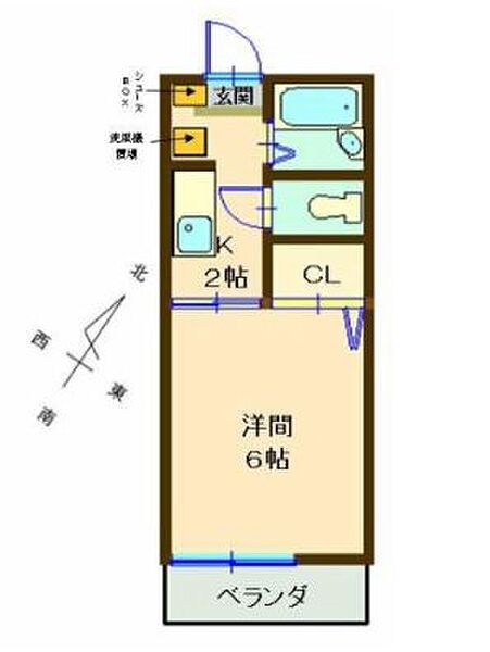 クレセール方丈A 202｜静岡県袋井市方丈４丁目(賃貸アパート1K・2階・19.87㎡)の写真 その2