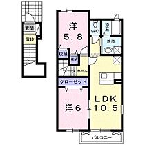 ヴァリエンテ 201 ｜ 静岡県掛川市平野94-1（賃貸アパート2LDK・2階・55.81㎡） その2