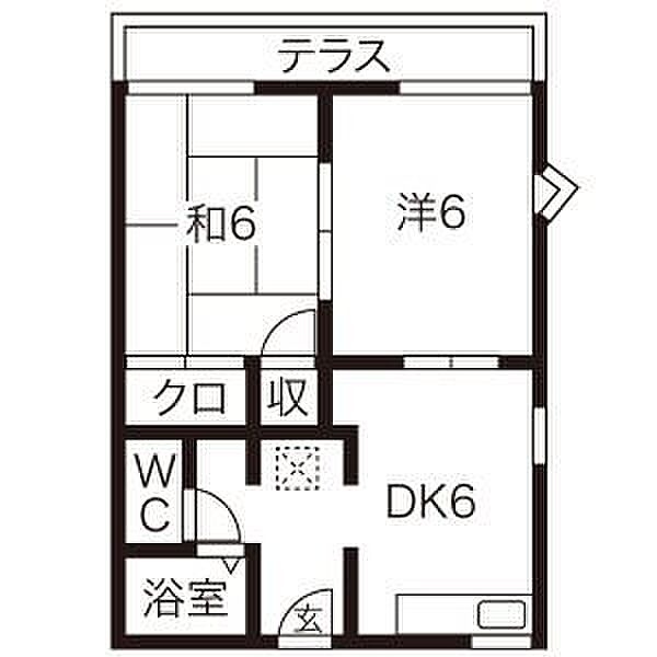 アークガーデン和合I号棟 223｜静岡県浜松市中央区和合町(賃貸アパート2DK・2階・38.55㎡)の写真 その2