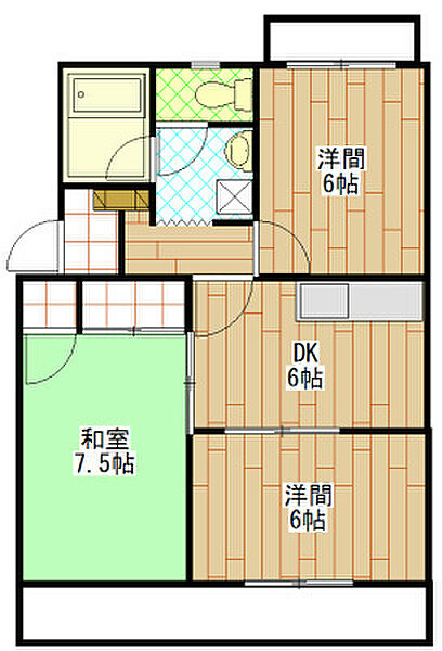 サンセットストリート 101｜静岡県磐田市国府台(賃貸マンション3DK・1階・53.28㎡)の写真 その2