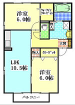 グランドソレーユ　B  ｜ 静岡県袋井市愛野東１丁目（賃貸アパート2LDK・2階・56.71㎡） その2