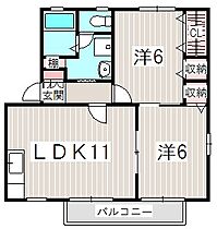 サンヴェルデD 208 ｜ 静岡県浜松市中央区大平台３丁目13-26（賃貸アパート2LDK・2階・52.20㎡） その2