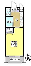 YK Field 202 ｜ 静岡県浜松市中央区新津町537（賃貸マンション1K・2階・23.10㎡） その2