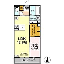 グランツタウン 207 ｜ 静岡県浜松市中央区佐藤２丁目823番、824番（賃貸アパート1LDK・2階・41.95㎡） その2